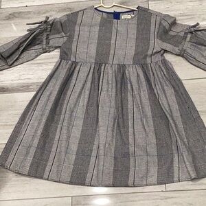 Grey striped dress